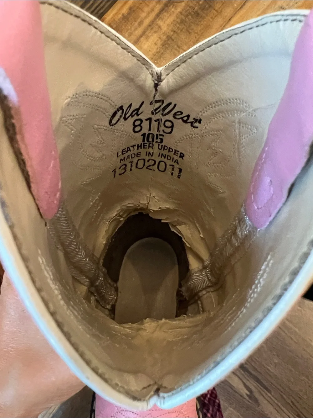 Old West Girls Pink Western Boots